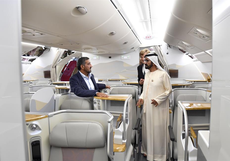 His Highness Sheikh Mohammed bin Rashid Al Maktoum-News-Mohammed bin Rashid tours Airbus Plant in Hamburg