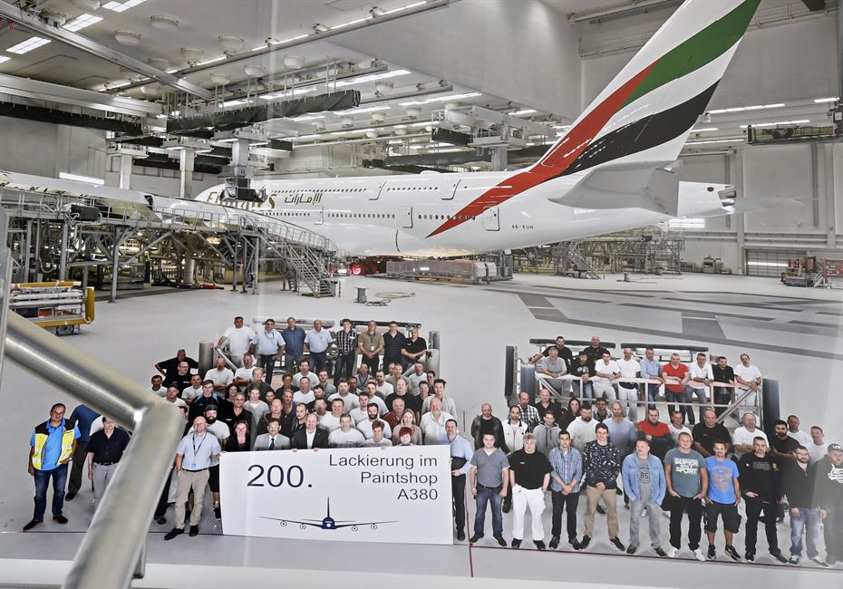 His Highness Sheikh Mohammed bin Rashid Al Maktoum-News-Mohammed bin Rashid tours Airbus Plant in Hamburg