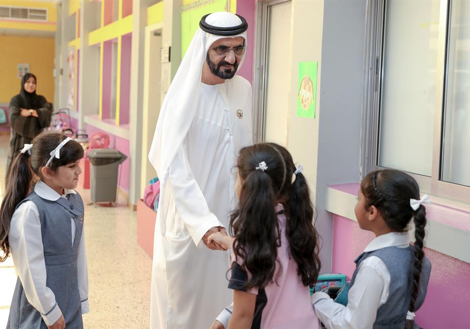 His Highness Sheikh Mohammed bin Rashid Al Maktoum-News-Mohammed bin Rashid tours Dubai schools on start of new academic year