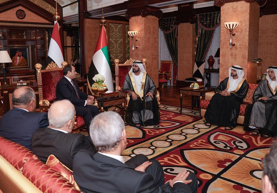 His Highness Sheikh Mohammed bin Rashid Al Maktoum-News-Mohammed bin Rashid meets Egyptian President