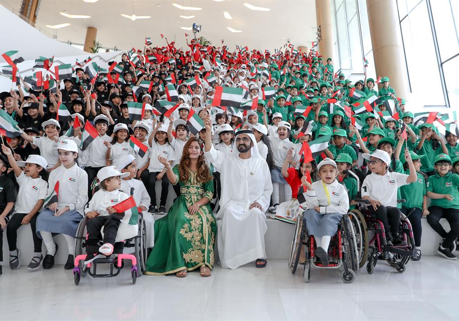 His Highness Sheikh Mohammed bin Rashid Al Maktoum-News-Mohammed bin Rashid celebrates UAE Flag Day at Union House