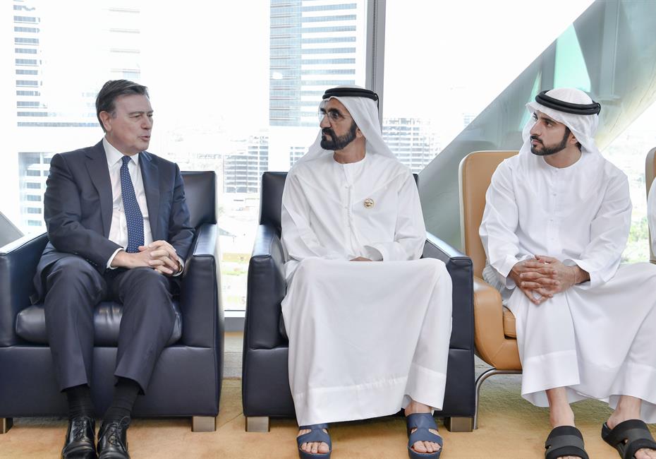His Highness Sheikh Mohammed bin Rashid Al Maktoum-News-Mohammed bin Rashid receives Chairman of Standard Chartered and CEO of Barclays Bank
