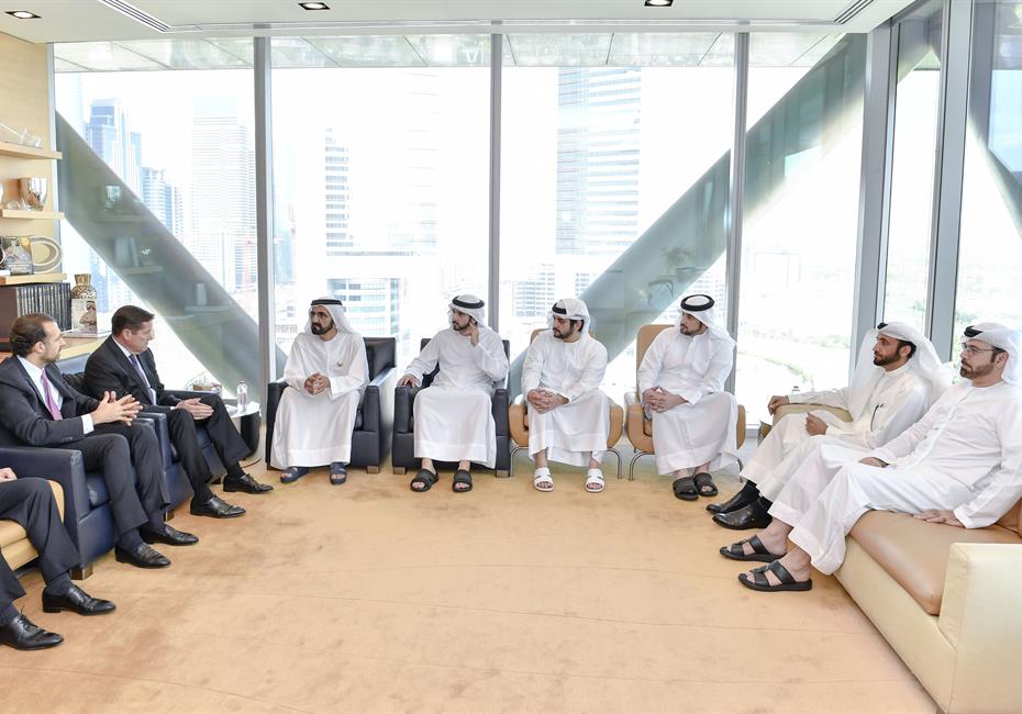 His Highness Sheikh Mohammed bin Rashid Al Maktoum-News-Mohammed bin Rashid receives Chairman of Standard Chartered and CEO of Barclays Bank