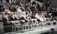 صاحب السمو الشيخ محمد بن راشد آل مكتوم-أخبار-محمد بن راشد ومحمد بن زايد والرئيس الفرنسي يفتتحون متحف اللوفر أبوظبي