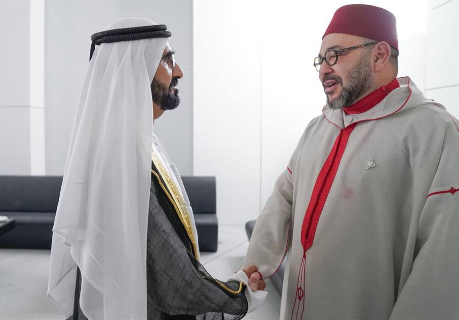 صاحب السمو الشيخ محمد بن راشد آل مكتوم-أخبار-محمد بن راشد ومحمد بن زايد والرئيس الفرنسي يفتتحون متحف اللوفر أبوظبي