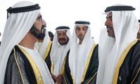  صاحب السمو الشيخ محمد بن راشد آل مكتوم-أخبار-محمد بن راشد ومحمد بن زايد والرئيس الفرنسي يفتتحون متحف اللوفر أبوظبي