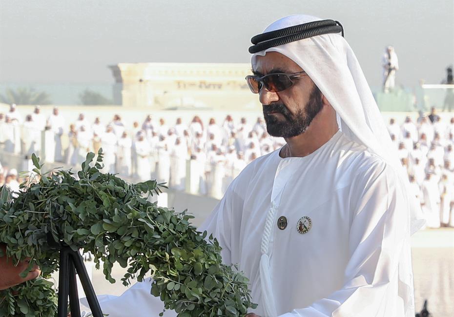 His Highness Sheikh Mohammed bin Rashid Al Maktoum-News-VP, Abu Dhabi Crown Prince and Rulers of Emirates attend Commemoration Day event in Abu Dhabi