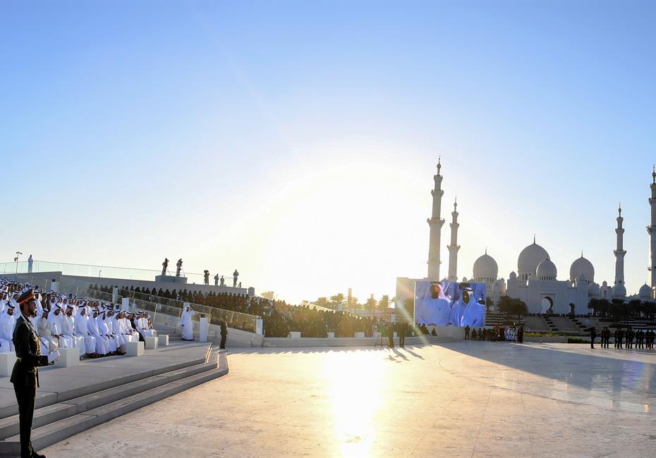 His Highness Sheikh Mohammed bin Rashid Al Maktoum-News-VP, Abu Dhabi Crown Prince and Rulers of Emirates attend Commemoration Day event in Abu Dhabi