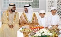 His Highness Sheikh Mohammed bin Rashid Al Maktoum-News-Mohammed bin Rashid, Saud bin Saqr, Crown Princes attend Al Maktoum wedding