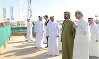  صاحب السمو الشيخ محمد بن راشد آل مكتوم-أخبار-محمد بن راشد يتفقّد سير العمل في مشروع برج خور دبي
