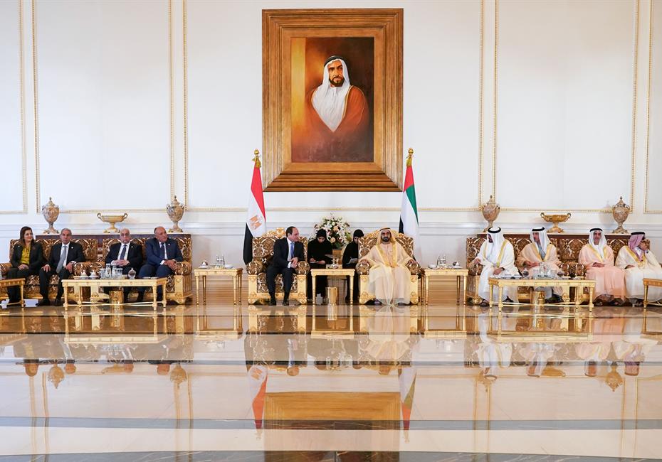 His Highness Sheikh Mohammed bin Rashid Al Maktoum-News-VP, Abu Dhabi Crown Prince discuss bilateral ties, regional issues with Egyptian President