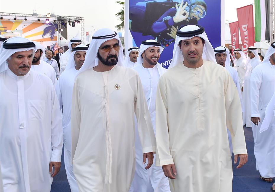  صاحب السمو الشيخ محمد بن راشد آل مكتوم-أخبار-محمد بن راشد يزور معرض دبي الدولي للقوارب