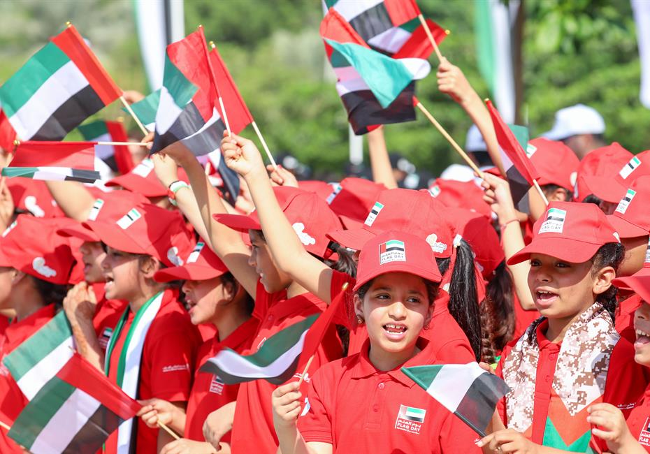 His Highness Sheikh Mohammed bin Rashid Al Maktoum-News-Mohammed bin Rashid hoists UAE Flag at Union House