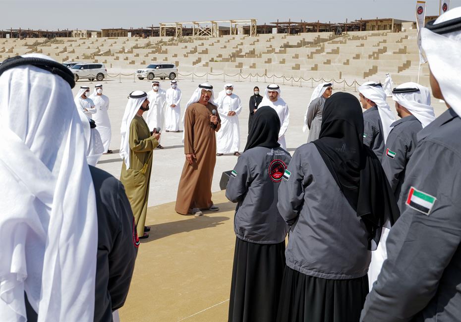  صاحب السمو الشيخ محمد بن راشد آل مكتوم-أخبار-محمد بن راشد ومحمد بن زايد يكرّمان فريق مسبار الأمل لاستكشاف المريخ ويؤكدان أن الإمارات تمتلك أفضل الفرق الوطنية للمستقبل