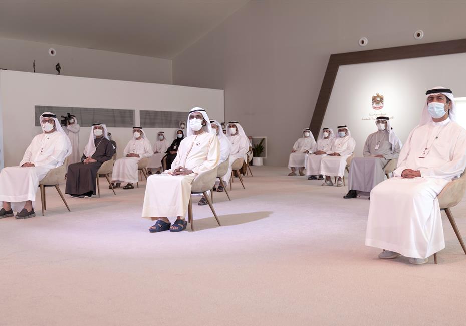  صاحب السمو الشيخ محمد بن راشد آل مكتوم-أخبار-محمد بن راشد يحضر جلسة الاستعداد لمواجهة الجائحة الرقمية القادمة ضمن أعمال خلوة الخمسين