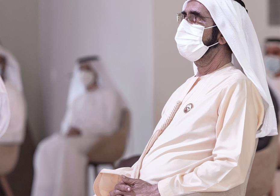  صاحب السمو الشيخ محمد بن راشد آل مكتوم-أخبار-محمد بن راشد يحضر جلسة الاستعداد لمواجهة الجائحة الرقمية القادمة ضمن أعمال خلوة الخمسين