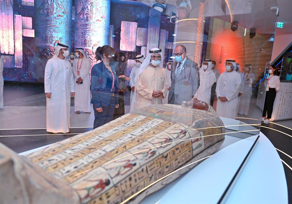  صاحب السمو الشيخ محمد بن راشد آل مكتوم-أخبار-محمد بن راشد يلتقي رئيس المالديف ويزور جناحها وأجنحة مصر وفلسطين وسويسرا وطيران الإمارات