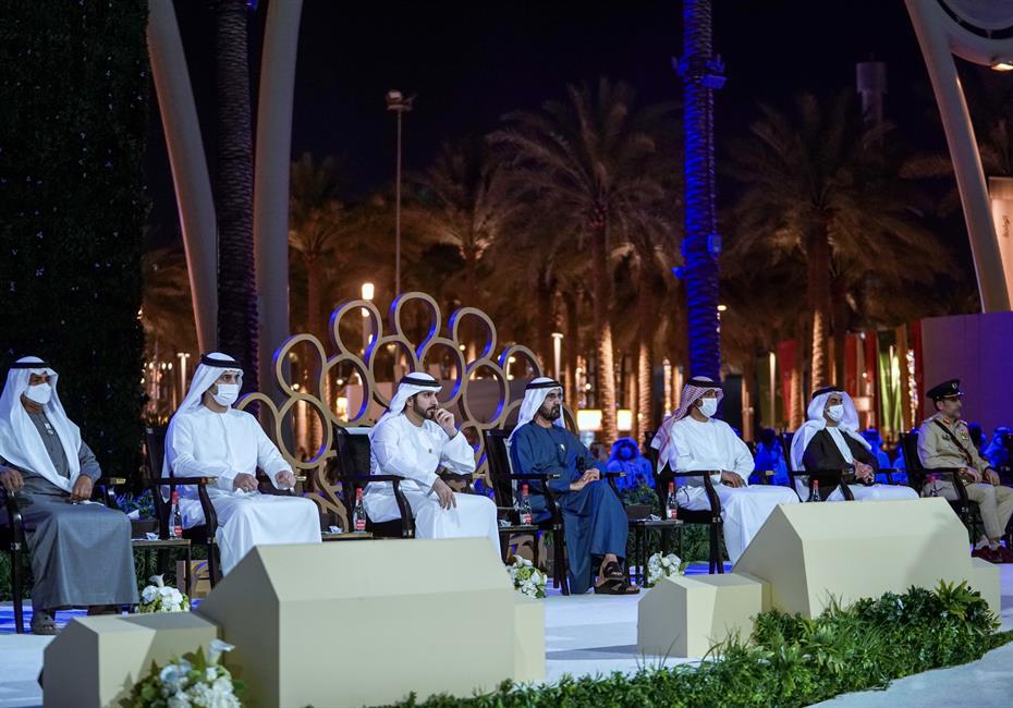  صاحب السمو الشيخ محمد بن راشد آل مكتوم-أخبار-محمد بن راشد يشهد حفل تخريج الخمسين في إكسبو 2020 دبي