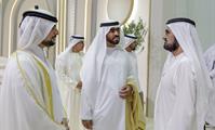  صاحب السمو الشيخ محمد بن راشد آل مكتوم-أخبار-محمد بن راشد يتلقى تهاني منصور بن زايد وخالد بن محمد بمناسبة أفراح آل مكتوم