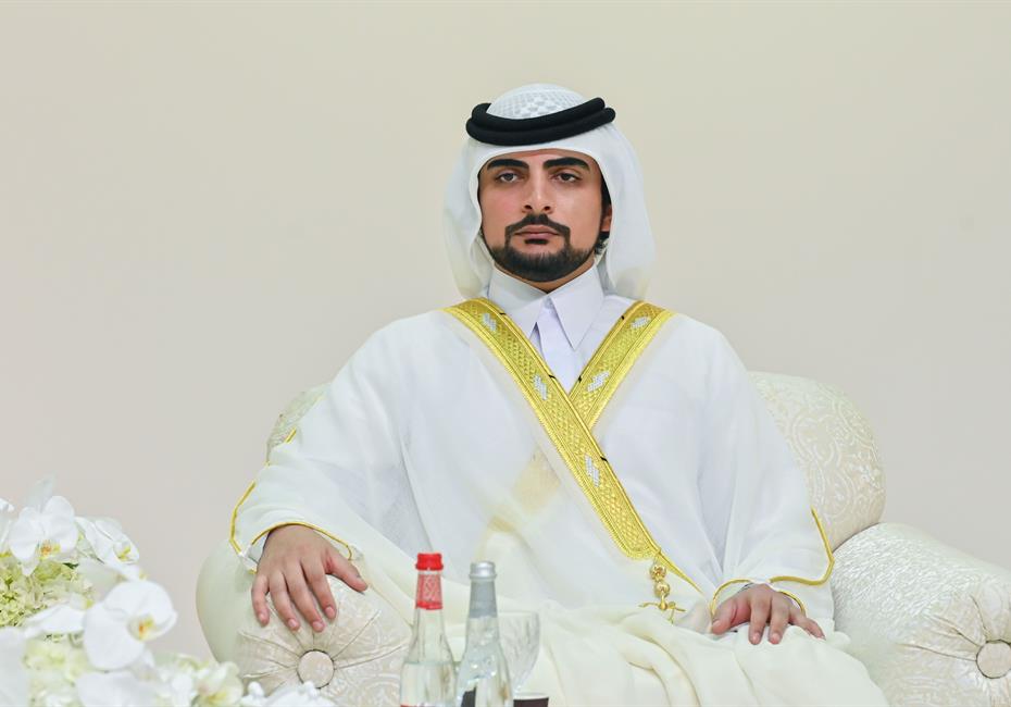  صاحب السمو الشيخ محمد بن راشد آل مكتوم-أخبار-محمد بن راشد يتلقى تهاني منصور بن زايد وخالد بن محمد بمناسبة أفراح آل مكتوم