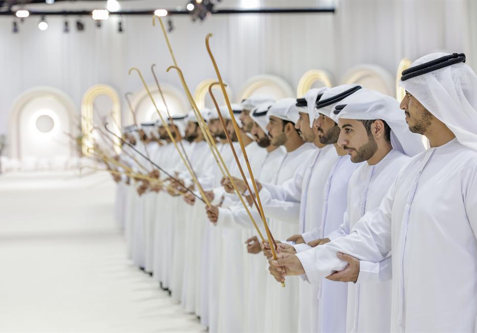  صاحب السمو الشيخ محمد بن راشد آل مكتوم-أخبار-محمد بن راشد يتلقى تهاني منصور بن زايد وخالد بن محمد بمناسبة أفراح آل مكتوم