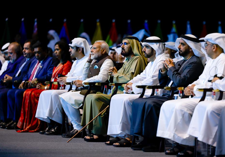  صاحب السمو الشيخ محمد بن راشد آل مكتوم-أخبار-محمد بن راشد يشهد جلسة لرئيس وزراء جمهورية الهند خلال القمة العالمية للحكومات
