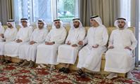 His Highness Sheikh Mohammed bin Rashid Al Maktoum-News-Mohammed bin Rashid meets with local dignitaries, businessmen, investors and senior officials at Union House in Dubai