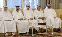 His Highness Sheikh Mohammed bin Rashid Al Maktoum-News-Mohammed bin Rashid meets with local dignitaries, businessmen, investors and senior officials at Union House in Dubai