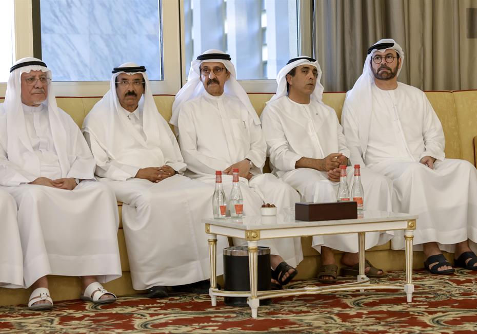 His Highness Sheikh Mohammed bin Rashid Al Maktoum-News-Mohammed bin Rashid meets with local dignitaries, businessmen, investors and senior officials at Union House in Dubai