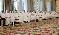 His Highness Sheikh Mohammed bin Rashid Al Maktoum-News-Mohammed bin Rashid meets with local dignitaries, businessmen, investors and senior officials at Union House in Dubai