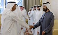 His Highness Sheikh Mohammed bin Rashid Al Maktoum-News-Mohammed bin Rashid meets with local dignitaries, businessmen, investors and senior officials at Union House in Dubai