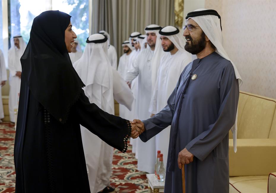 His Highness Sheikh Mohammed bin Rashid Al Maktoum-News-Mohammed bin Rashid meets with local dignitaries, businessmen, investors and senior officials at Union House in Dubai