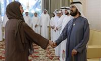 His Highness Sheikh Mohammed bin Rashid Al Maktoum-News-Mohammed bin Rashid meets with local dignitaries, businessmen, investors and senior officials at Union House in Dubai