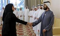 His Highness Sheikh Mohammed bin Rashid Al Maktoum-News-Mohammed bin Rashid meets with local dignitaries, businessmen, investors and senior officials at Union House in Dubai