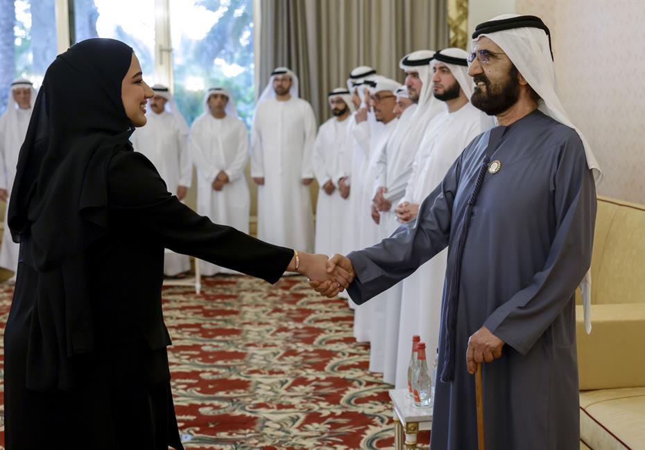 His Highness Sheikh Mohammed bin Rashid Al Maktoum-News-Mohammed bin Rashid meets with local dignitaries, businessmen, investors and senior officials at Union House in Dubai