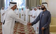 His Highness Sheikh Mohammed bin Rashid Al Maktoum-News-Mohammed bin Rashid meets with local dignitaries, businessmen, investors and senior officials at Union House in Dubai