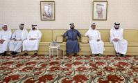 His Highness Sheikh Mohammed bin Rashid Al Maktoum-News-Mohammed bin Rashid meets with local dignitaries, businessmen, investors and senior officials at Union House in Dubai