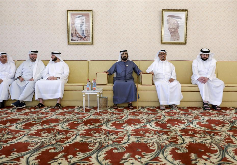 His Highness Sheikh Mohammed bin Rashid Al Maktoum-News-Mohammed bin Rashid meets with local dignitaries, businessmen, investors and senior officials at Union House in Dubai