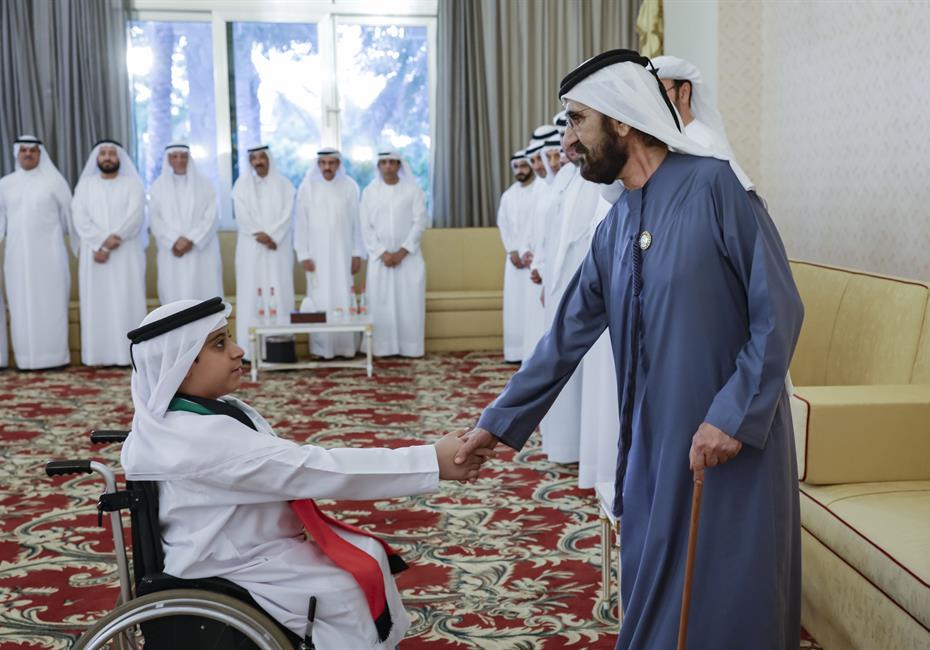 His Highness Sheikh Mohammed bin Rashid Al Maktoum-News-Mohammed bin Rashid meets with winners of Arab Reading Challenge UAE