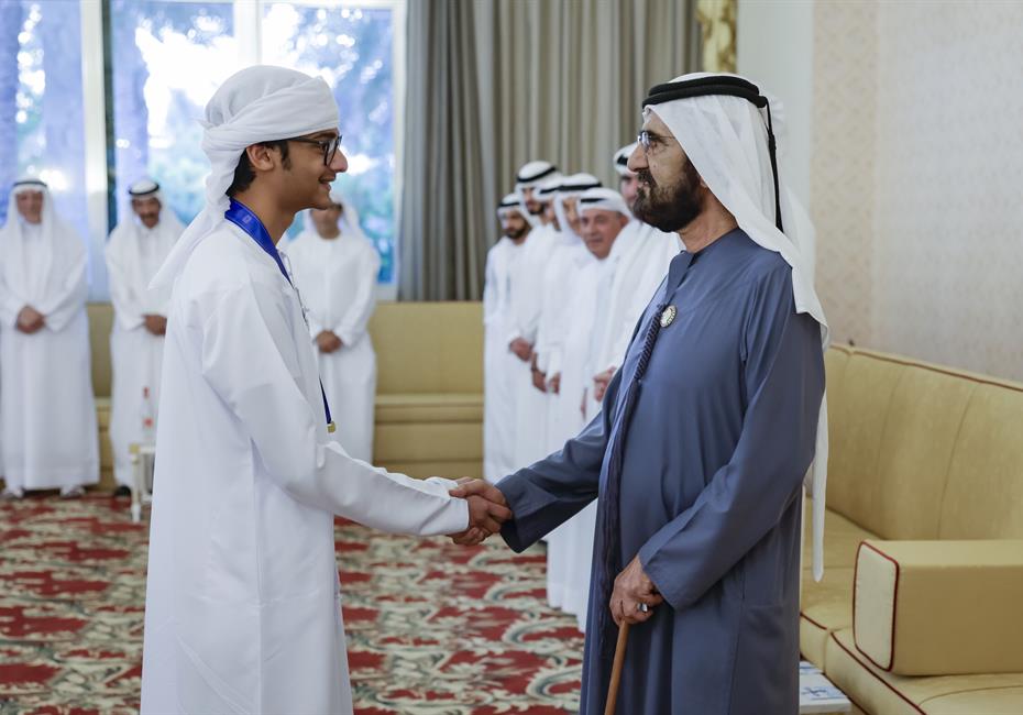 His Highness Sheikh Mohammed bin Rashid Al Maktoum-News-Mohammed bin Rashid meets with winners of Arab Reading Challenge UAE