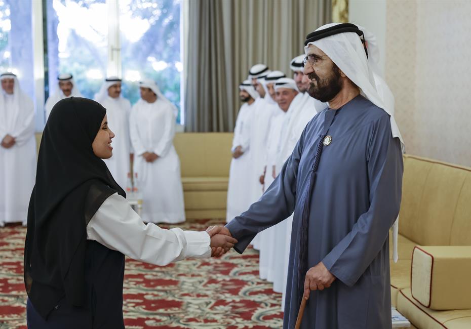 His Highness Sheikh Mohammed bin Rashid Al Maktoum-News-Mohammed bin Rashid meets with winners of Arab Reading Challenge UAE