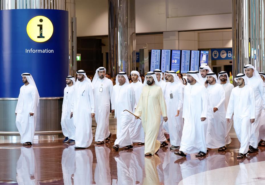 His Highness Sheikh Mohammed bin Rashid Al Maktoum-News-Mohammed bin Rashid reviews upgrades and amenities at Dubai International Airport’s Terminal 3