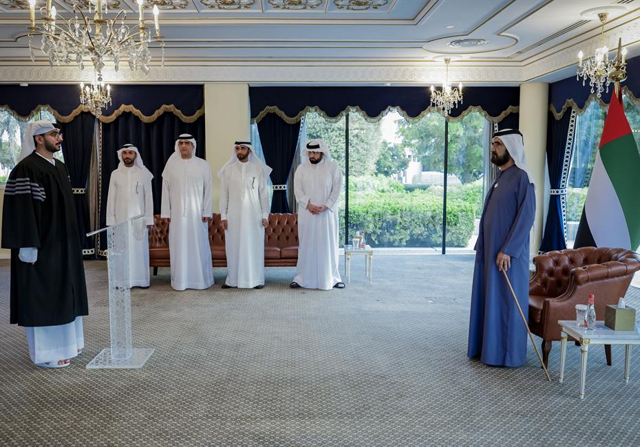 His Highness Sheikh Mohammed bin Rashid Al Maktoum-News-Mohammed bin Rashid presides over the swearing-in ceremony of 20 newly appointed members of Dubai Public Prosecution