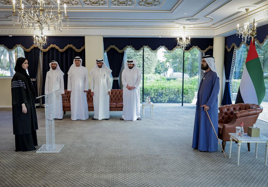 His Highness Sheikh Mohammed bin Rashid Al Maktoum-News-Mohammed bin Rashid presides over the swearing-in ceremony of 20 newly appointed members of Dubai Public Prosecution