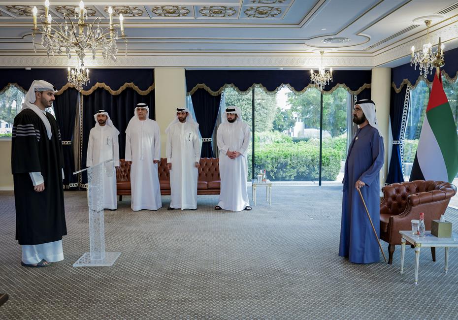 His Highness Sheikh Mohammed bin Rashid Al Maktoum-News-Mohammed bin Rashid presides over the swearing-in ceremony of 20 newly appointed members of Dubai Public Prosecution