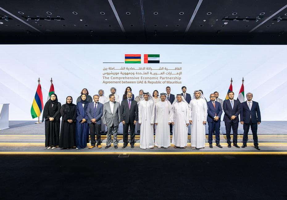 His Highness Sheikh Mohammed bin Rashid Al Maktoum-News-Mohammed bin Rashid, Mauritius PM witness signing of comprehensive economic partnership agreement