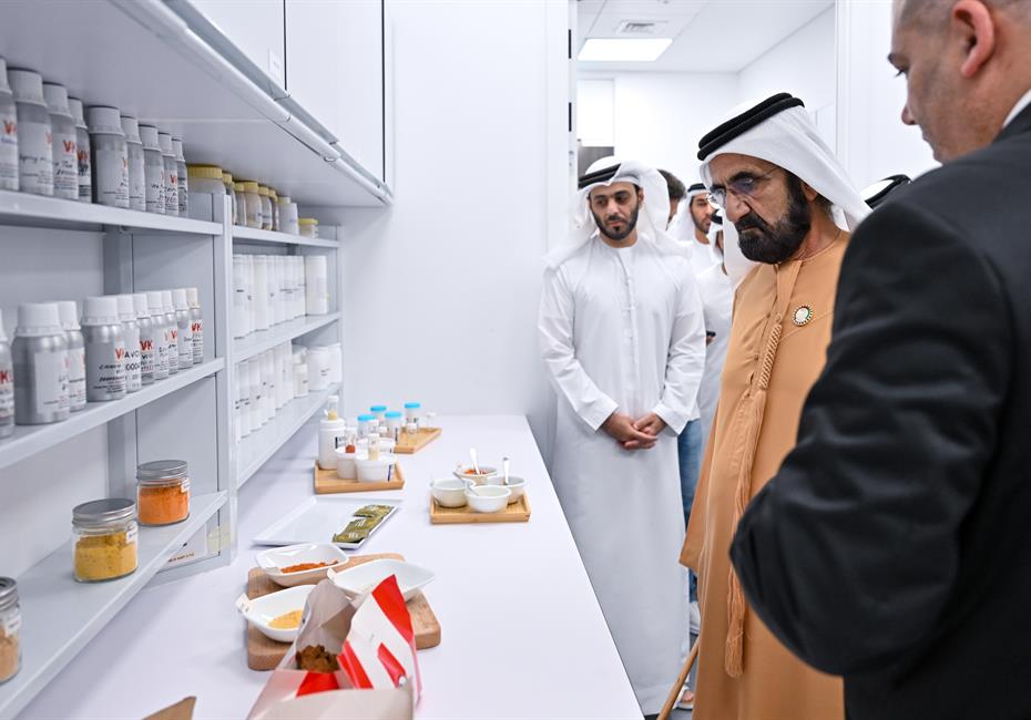 His Highness Sheikh Mohammed bin Rashid Al Maktoum-News-Mohammed bin Rashid visits regional hub of Firmenich in Dubai Science Park