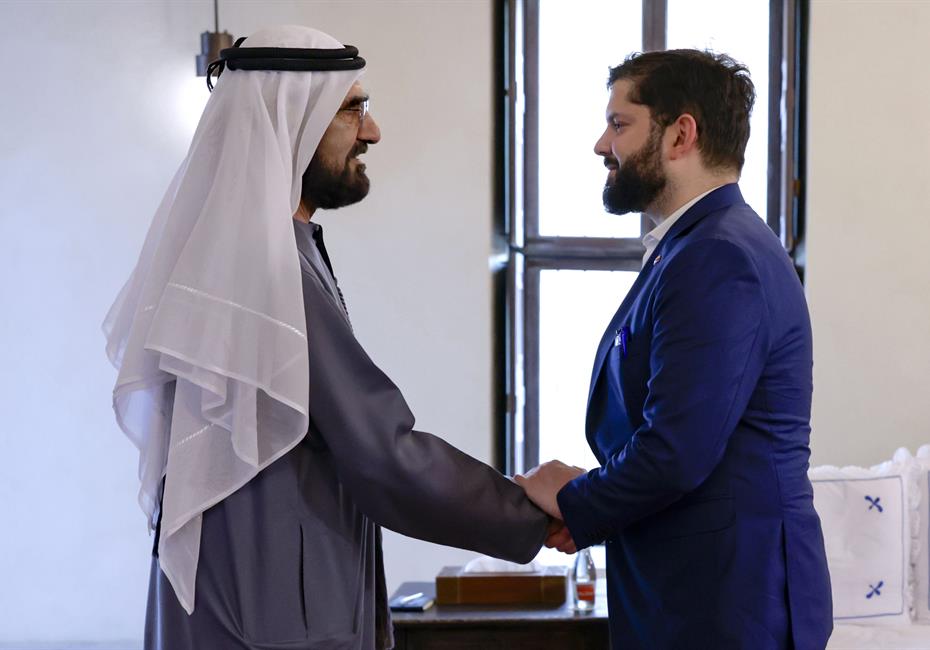 His Highness Sheikh Mohammed bin Rashid Al Maktoum-News-Mohammed bin Rashid meets with the President of Chile