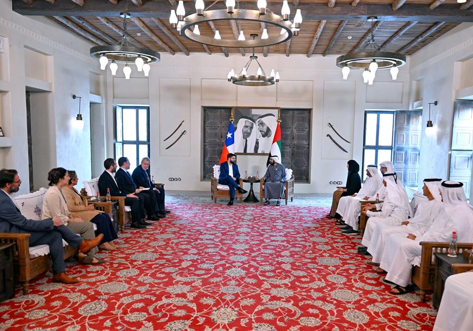 His Highness Sheikh Mohammed bin Rashid Al Maktoum-News-Mohammed bin Rashid meets with the President of Chile