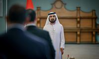  صاحب السمو الشيخ محمد بن راشد آل مكتوم-أخبار-أمام محمد بن راشد... خمسة مفتشين قضائيين جُدد يؤدون اليمين القانونية